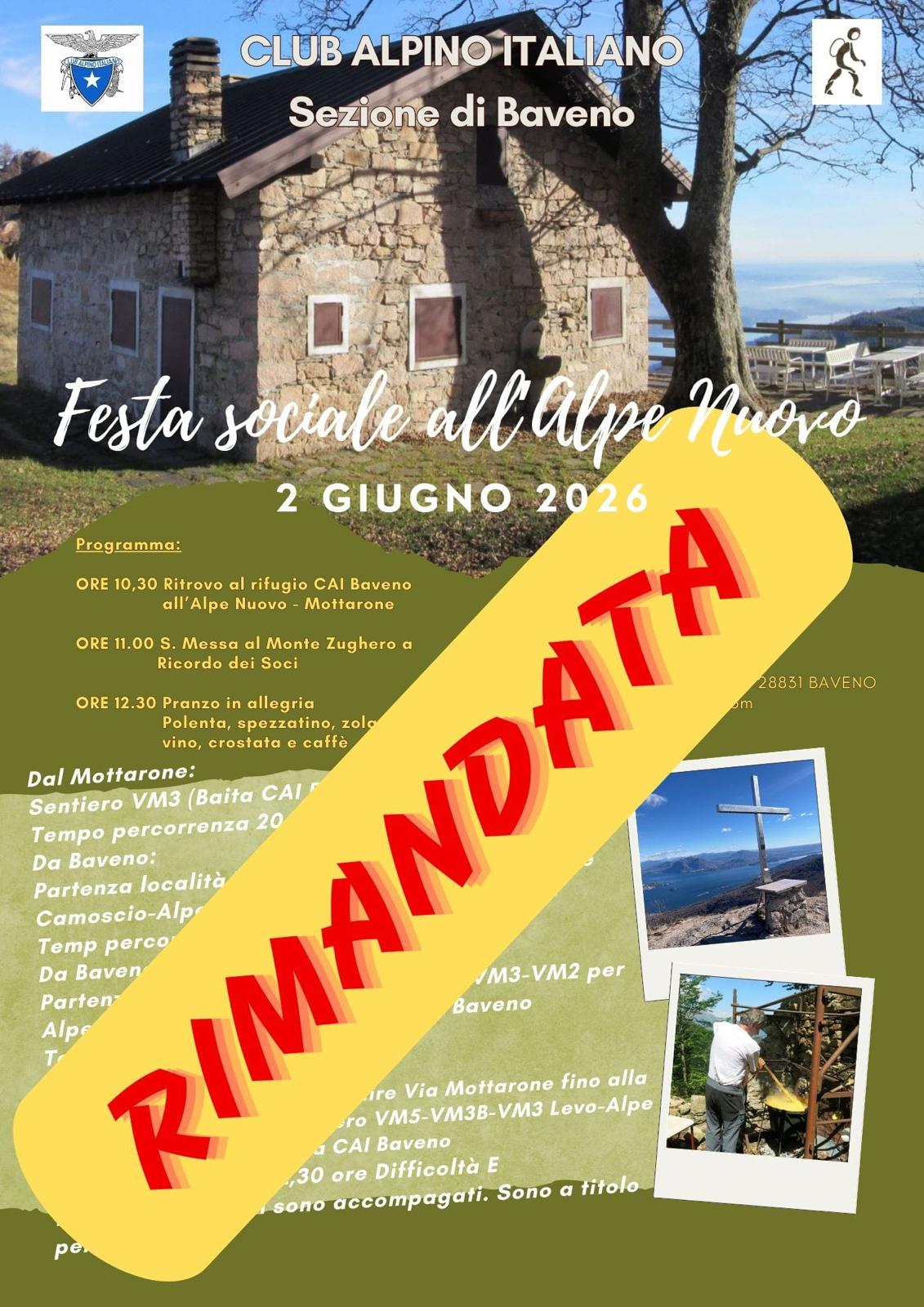 la capanna CAI Alpe Nuovo